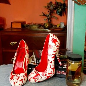 RAD Halloween bloody zombie heels horror show shoes